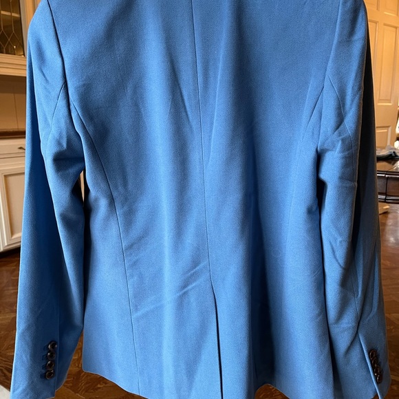 Ann Taylor One Button Blazer in Cornflower Blue Sz 0 - Picture 3 of 8